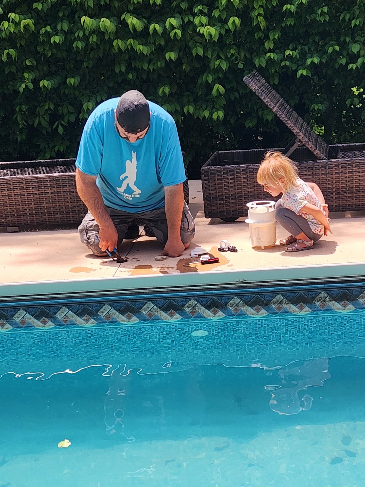 Glacial Waters completing hands-on poolside service